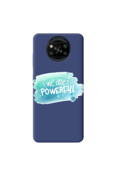 Other Xiaomi Poco X3 /X3 Pro We are Powerful Dark blue Colored Silicone TPU Θήκη