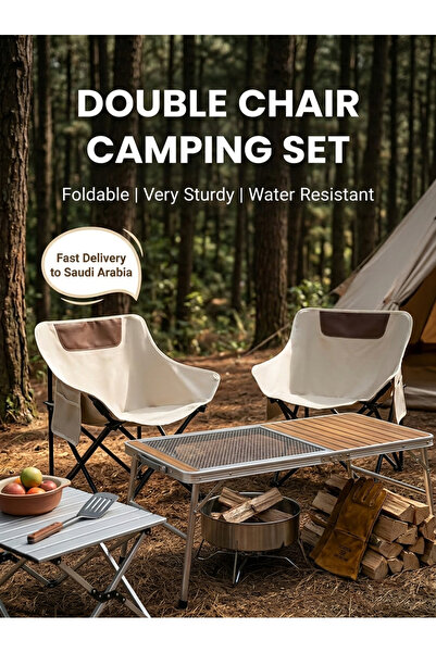 JUHOE Light luxury white/black two optional folding moon camping chairs with ...
