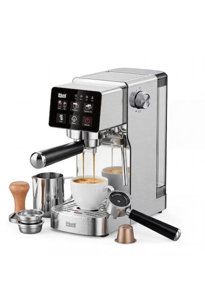 iHunt Μηχανή Εσπρέσο Bro Barista Flex 5-σε-1, Αντλία Ulka 19 Bar, Δεξαμενή Νε...