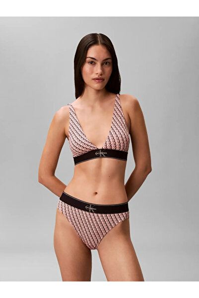 Calvin Klein LIGHTLY LINED TRIANG Pembe Kadın CK Logolu Sütyen