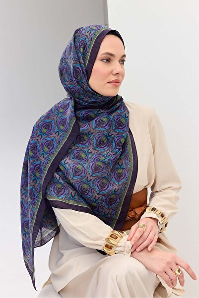 Silk Home Tencel Monare Şal Tomurcuk Koyu Mor