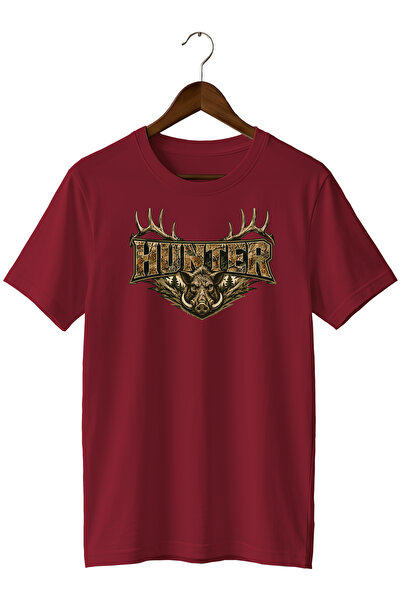 WİDİ Special Design Camouflage Hunter Wild Boar Printed Men's T-Shirt
