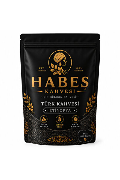 HABEŞ KAHVESİ Premium Türk Kahvesi 1 KG – Bol Köpüklü, Yoğun Aromalı, Taze Öğ...