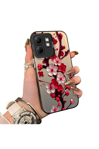 Hontinga Infinix Smart 9 Uyumlu Silikon Kenar Sert Arka Kılıf Couple Telefon ...
