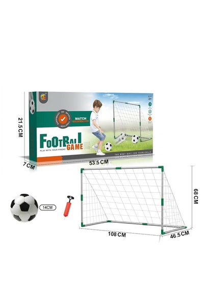 iTajir Home Football Goal Toy with Ball and Inflator for Kids for 3 Balls - N...