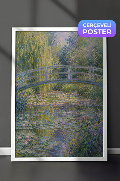 Zestia Pictură murală inspirată de Monet, Podul Japonez, Grădină Impresionist...