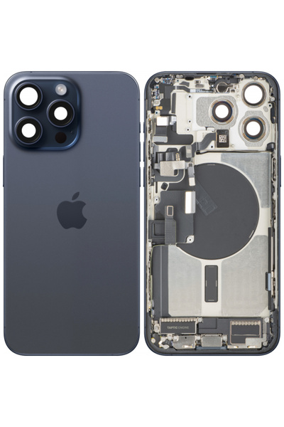 Apple Капак за батерия на iPhone 15 Pro Max, със среден корпус, пълен комплек...