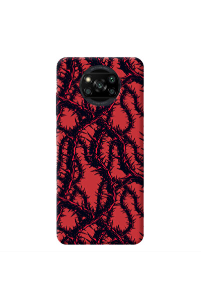 Other Xiaomi Poco X3 /X3 Pro Prickly ivy Red Colored Silicone TPU Θήκη