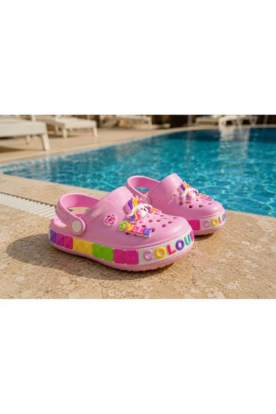 rs riva shoes Papuci pentru copii Rainbow Unicorn