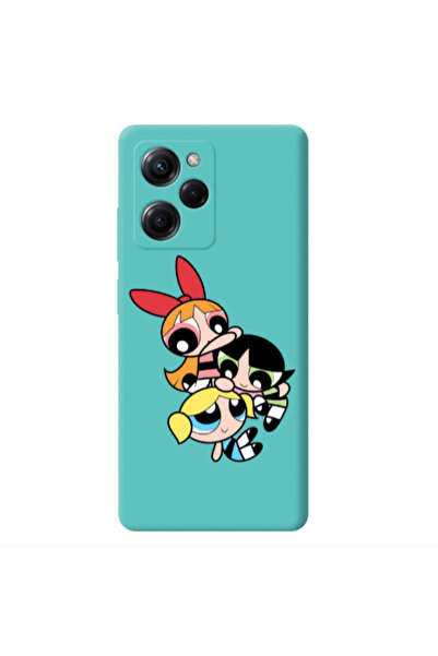 Other Xiaomi Poco X5 Pro Powerpuff Turquoise Colored Silicone TPU Θήκη