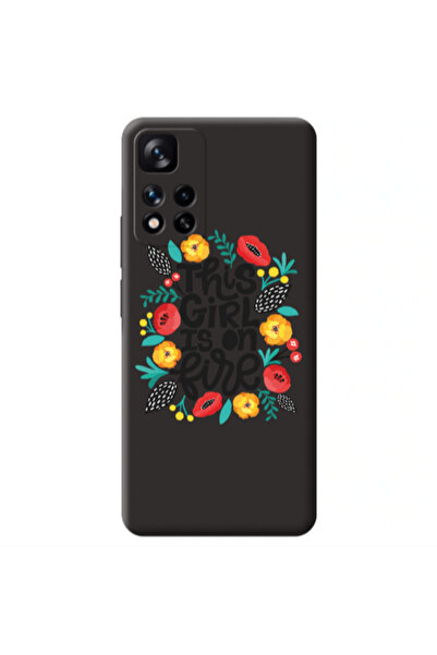 Other Xiaomi Redmi Note 11 Pro 5G This Girl Black Colored Silicone TPU Θήκη