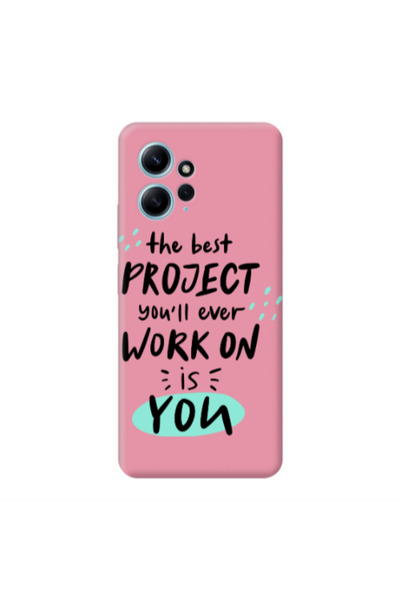 Other Xiaomi Redmi Note 12 4G The Best Project Pink Colored Silicone TPU Θήκη