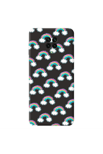 Other Xiaomi Redmi Note 9 Pro Cute rainbows Black Colored Silicone TPU Θήκη