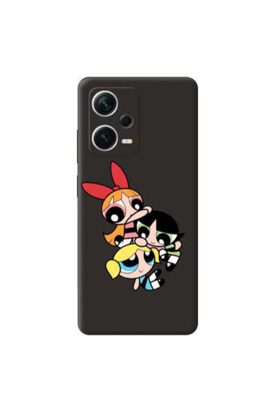Other Xiaomi Poco X5 Powerpuff Black Colored Silicone TPU Θήκη
