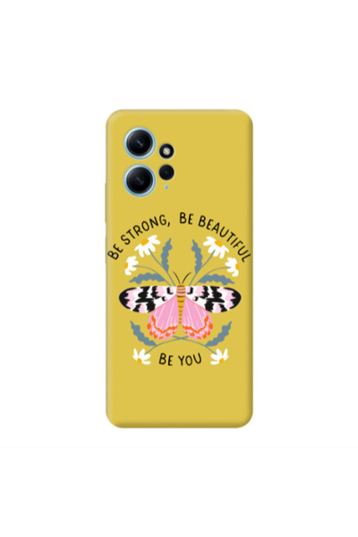 Other Xiaomi Redmi Note 12 4G Be Strong Yellow Colored Silicone TPU Θήκη