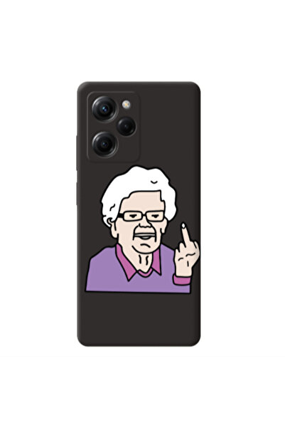Other Xiaomi Poco X5 Pro Crazy Granny Black Colored Silicone TPU Θήκη