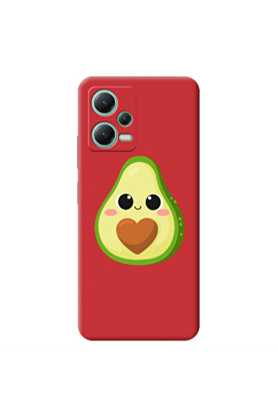 Other Xiaomi Redmi Note 12 Pro 5G Baby avocado Red Colored Silicone TPU Θήκη