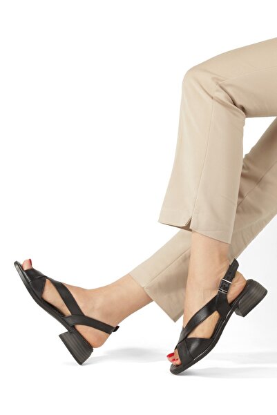 Diego Carlotti Genuine leather women's daily heeled summer sandals dd3447