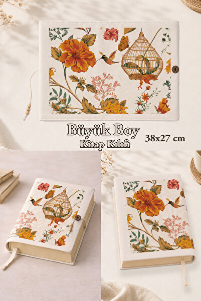 renkli izler atölyesi Bloom Collection |   38X27 cm Large Book Cover |   Medi...