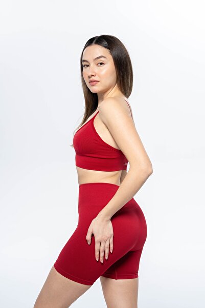 LUVAE Vesna Yüksek Bel Toparlayıcı Spor Kadın Şort Tayt