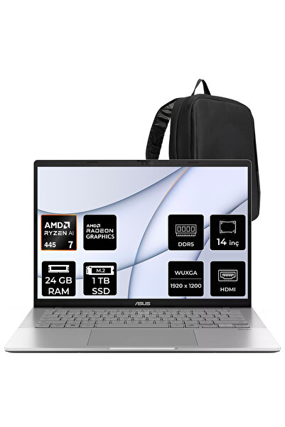 ASUS Vivobook S14 Ryzen AI 7 445 24GB RAM 1TB SSD 14" WUXGA (1920x1200) OLED ...