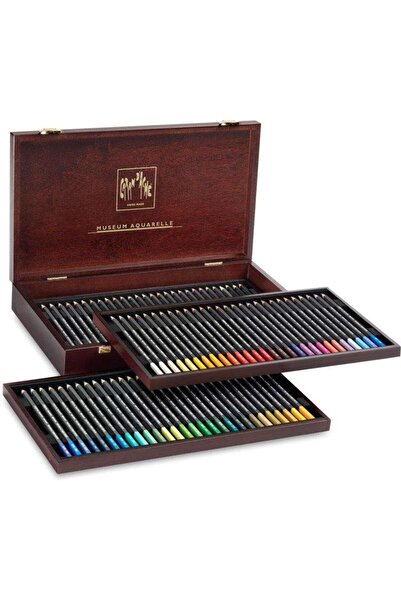 Caran d'Ache Museum Aquarelle 80 Renkli Ahşap Kutulu Set 3510-476