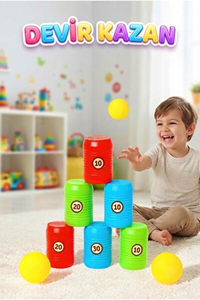 Tıfıl Toys Colorful Box Tipping Game - Educational and Fun Skill-Building 8-P...