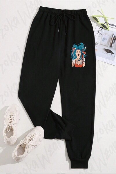 ZOKAWEAR Unisex Mermaid Fish Women's Printed Sweatpants