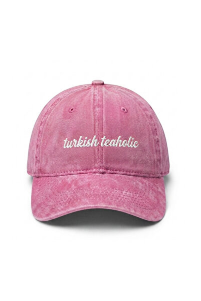 Tresore ''Turkish Teaholic'' Embroidered Washed Cap /''Turkish Tea Addict'' E...