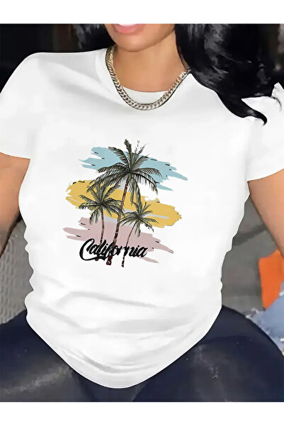 BASEPULSE Casual Women'S Short Sleeve T-Shirt for Summer - Featuring a Tropic...