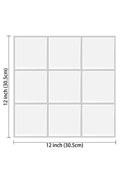 Choice5 10 sheets VP500-B 10pcs 3D Self-Adhesive Premium Wall Tile Stickers f...