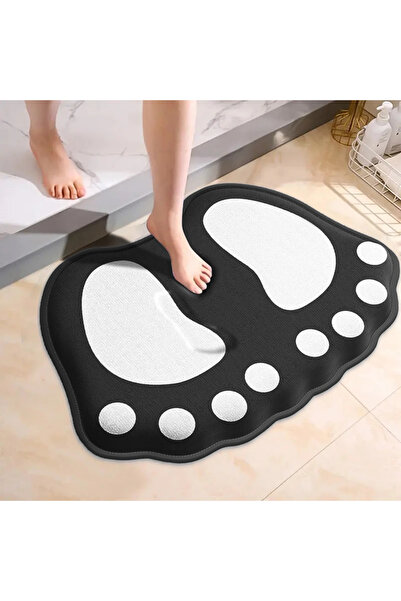 Choice1 400MMx600MM Black B15850B Cartoon flannel bathroom special-shaped abs...