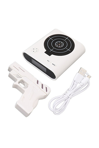 Choice WHITE Shooting Tool Alarm Clock Interesting LED Display Ringtones Cust...