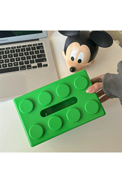 Choice1 Green 1PC Cartoon Building Block Tissue Box Household Napkin Paper Dr...