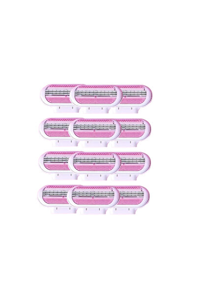 Choice4 12 Blades Box 4/8/40 Pcs Women's Razor Blades Refills, 3-Layer Comfor...