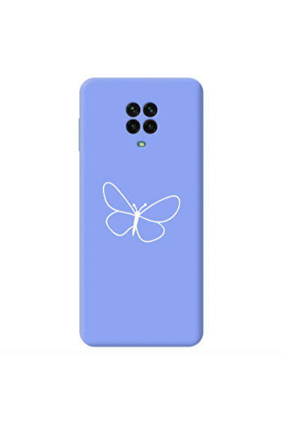 Other Xiaomi Redmi Note 9 Pro butterfly Light Purple Colored Silicone TPU Θήκη