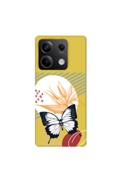 Other Xiaomi Redmi Note 13Pro 5G Butterfly Lines Yellow Colored Silicone TPU ...