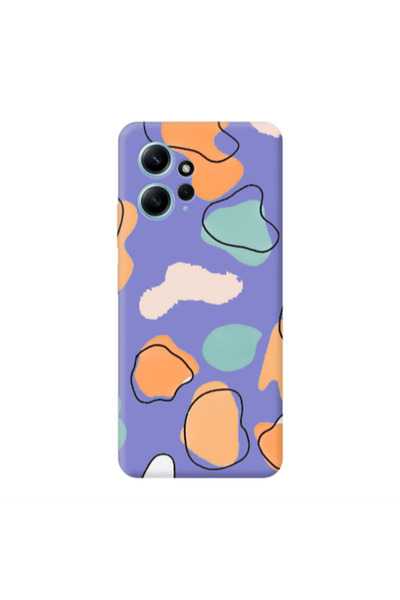 Other Xiaomi Redmi Note 12 4G Colorful spots Purple Colored Silicone TPU Θήκη