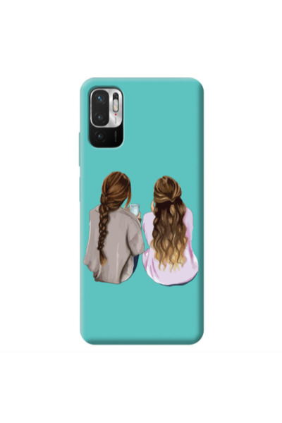 Other Xiaomi Redmi Note 10 Pro 5G Friends Turquoise Colored Silicone TPU Θήκη
