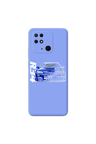 Other Xiaomi Redmi 10C Blue R34 Light Purple Colored Silicone TPU Θήκη