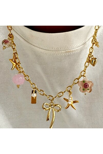 Choice YF5420-1 1pc Vintage Style Stainless Steel Charm Necklace for Women St...