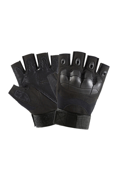 choice2 L Black Universal Protective Half Finger Gloves Breathable Durable fo...