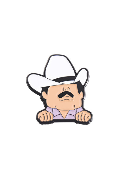 Choice10 MJ181 Retro Mexican Metal Hat Clip Pins Enamel Pins Cartoon Boy Base...