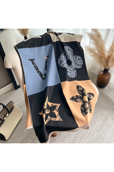 Choice4 black Laest Design Elegant Pashmina Shawl Imitation Cashmere Jacquard...