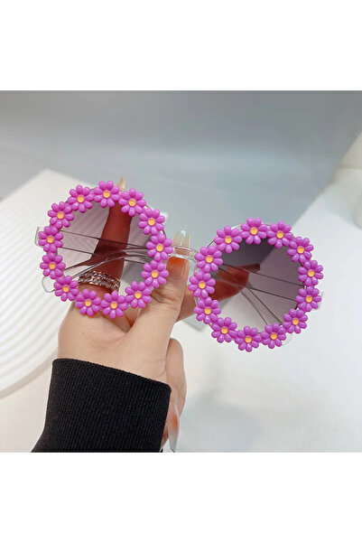 Choice4 PURPLE Children Summer Cute Flower Outdoor Sun Protection Sunglasses ...