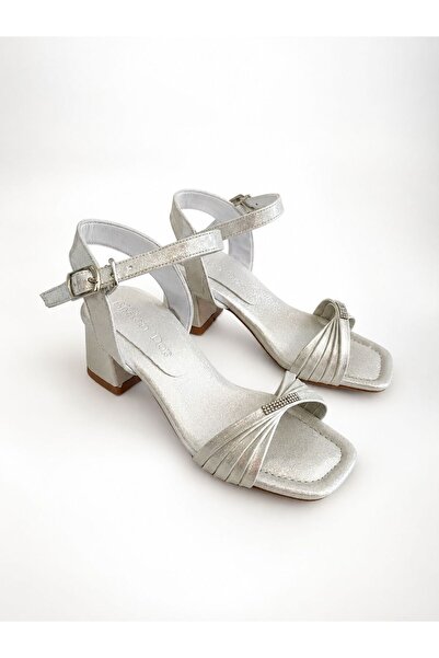 CHATON 31-38 Number Belted Heel-Strapped Evening Dress Shoes -