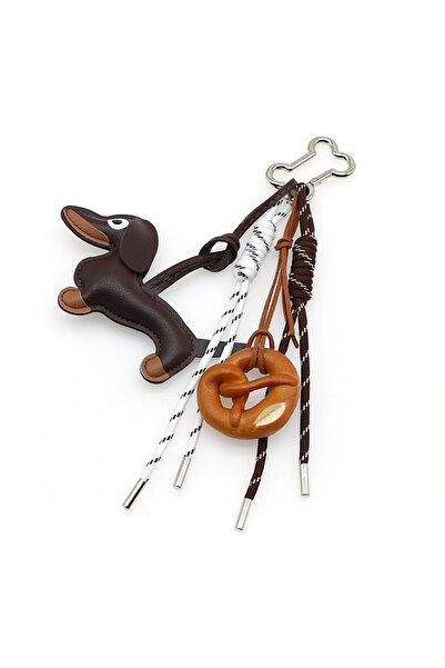 choice2 coffee Prestrel Creative Sausage Dog PU Leather Pendant Miu Wind Bag ...