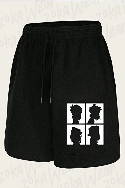 ZOKAWEAR Unisex Gorillaz V2 Design Printed Shorts
