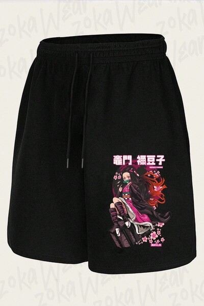 ZOKAWEAR Unisex Demon Slayer Nezuko Design Printed Shorts