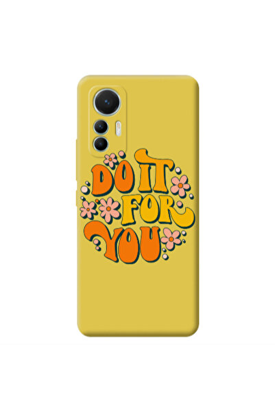 Other Xiaomi Mi 12 Lite Do it For You Yellow Colored Silicone TPU Θήκη